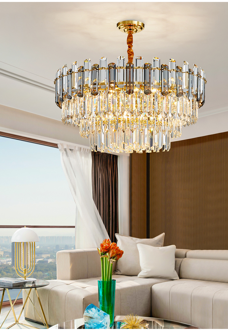 Creative Led Chandelier For Live Room 2021 Luxury Crystal Lamp Rectangle princess chandelier(WH-CY-217)