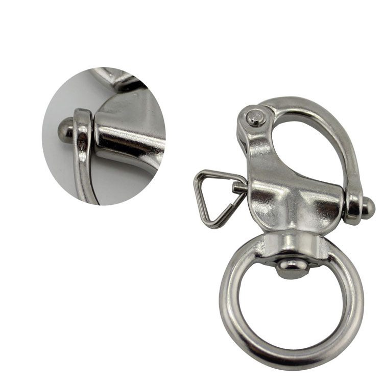 Stainless Steel 316 Fast Shooter Camera Strap Buckle with Other Rotary Spring Shackle