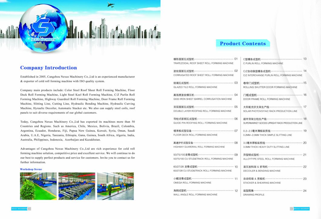 Stud & Track Roll Forming Machine for Steel Frame Building Construction