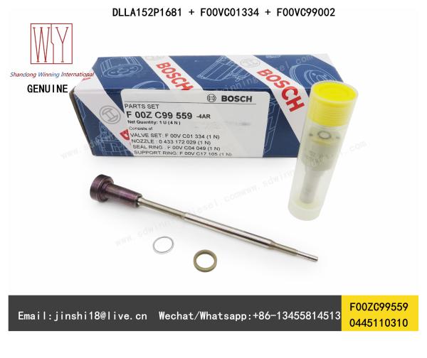 Bosch Genuine Common Rail Injector Overhaul Kit F00ZC99559 for 0445110310,