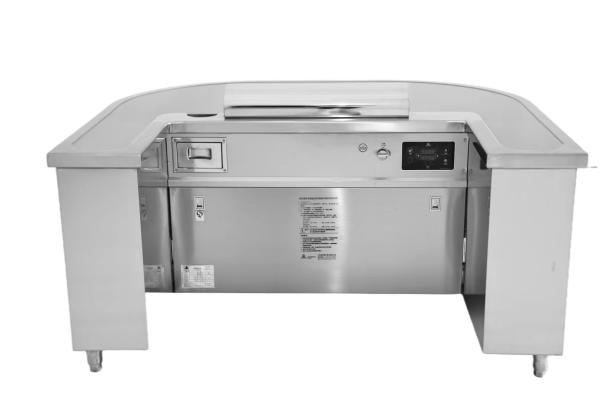 Fume Down Exhaust 10/12 seats Arched Vaulted Electric Tube Teppanyaki Grill