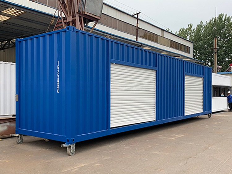 Pop Up Roller Shutter Side Door 20ft 40ft Self Storage Shipping Container in Shandong Hebei with Floor Plywood or Steel
