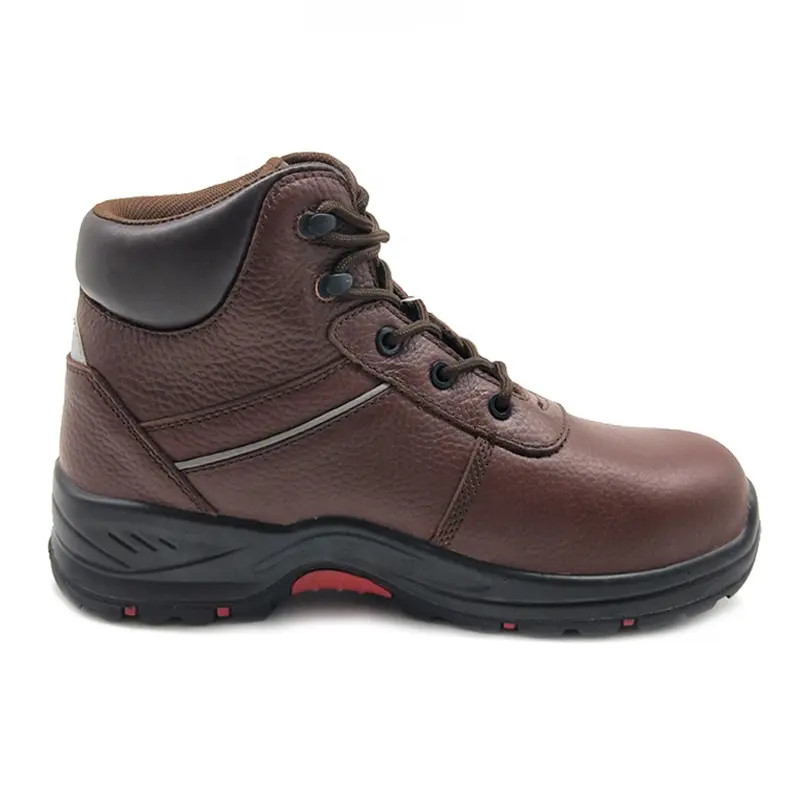 Steel Toe Mine Safety Boots Brown Woodland Industrial Safety Shoes Unisex