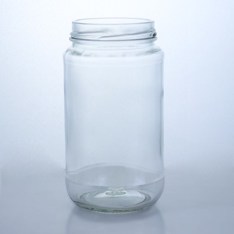 Wine Screw Cap Elegant 410ml 500ml Transparent Glass Bottle for Salad Chili Sauce Ketchup