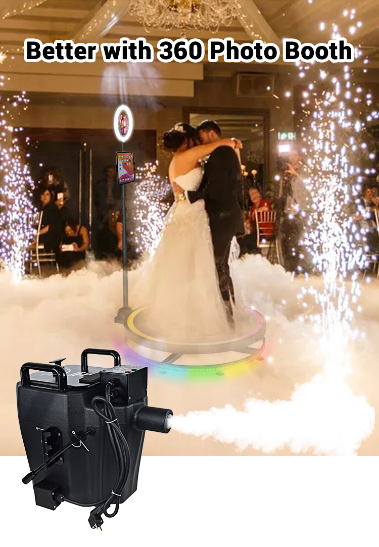Free Logo Fog Smoke Machine 3500W Ice Fog Machine Stage Effect Dry Ice Making Machine