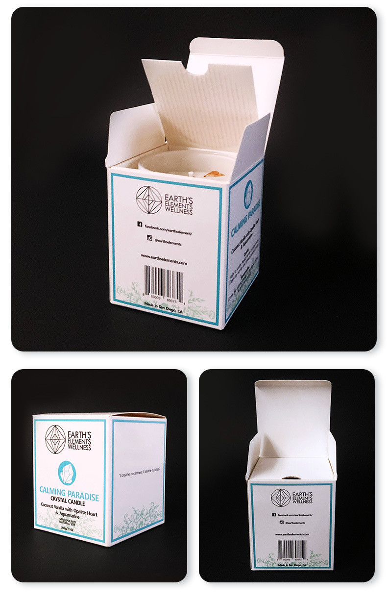 Custom Box Packaging For Wax Melts Candle With Cardboard Inserts