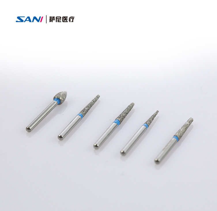 Stainless Steel FG Dental High Speed Diamond Burs 8mm 11mm