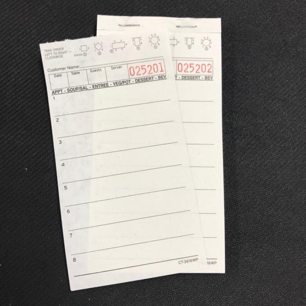 CT-3616WP White color 15 Lines Hotel Guest Pads Customizable and for Your Hotel