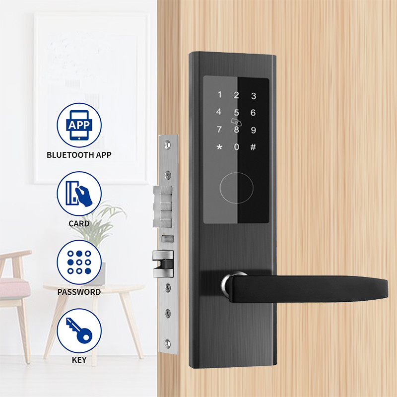 Stainless Steel Smart Card Password Apartment Smart Door Lock with TTlock app