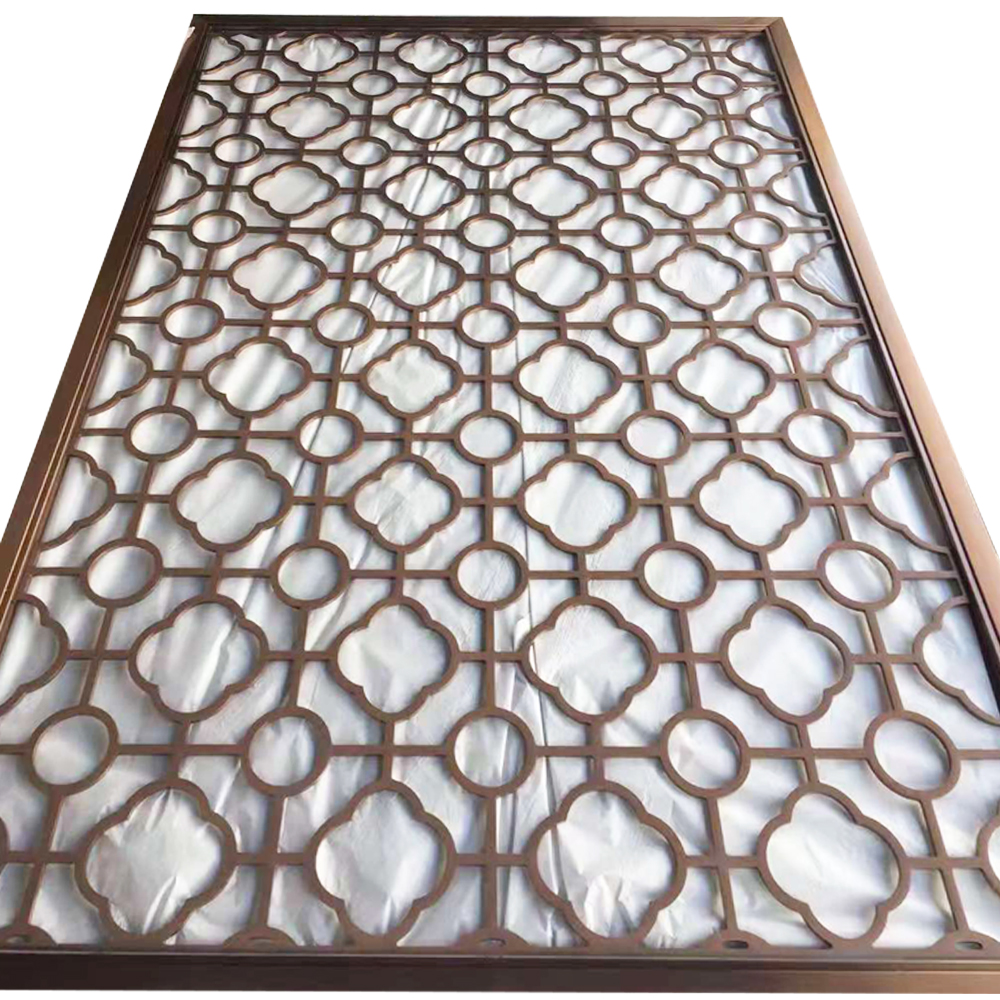 Metal screens vertical decorative room divider