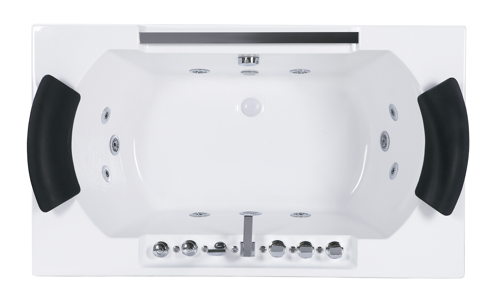 Drainer Bathroom Jacuzzi Tub 1950x1300x780mm Freestanding Hot Tub