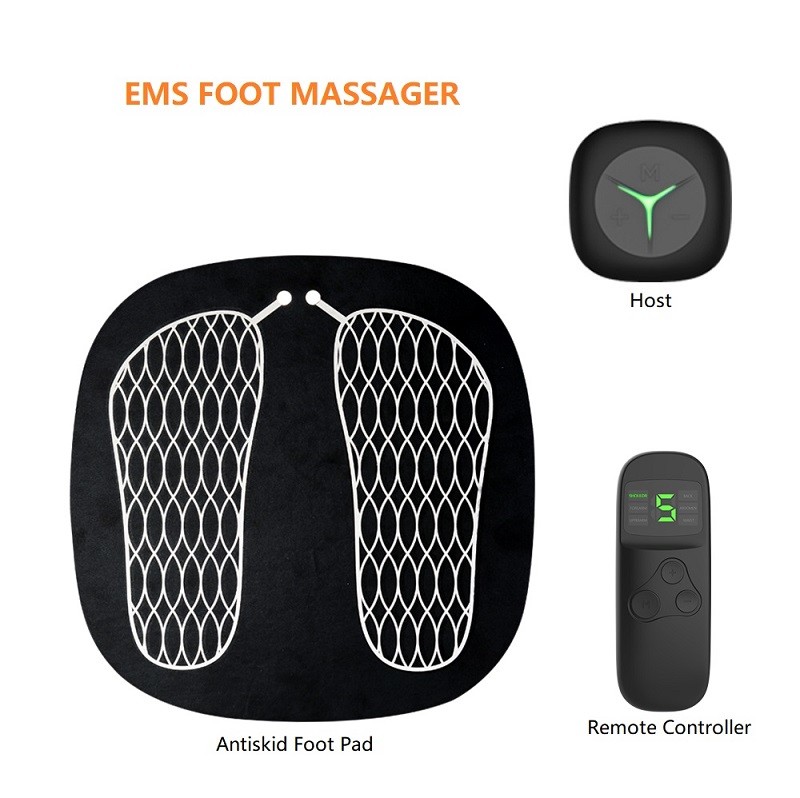 Muscle Toning Pad Electric EMS Foot Massager Customizable TENS Pulse OEM