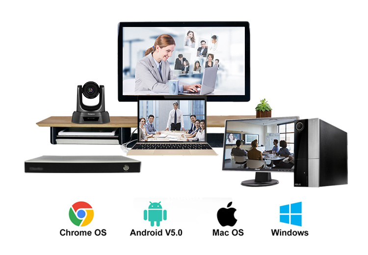 Conference System Video Conference Camera 10X Optical Zoom and Speakerphone