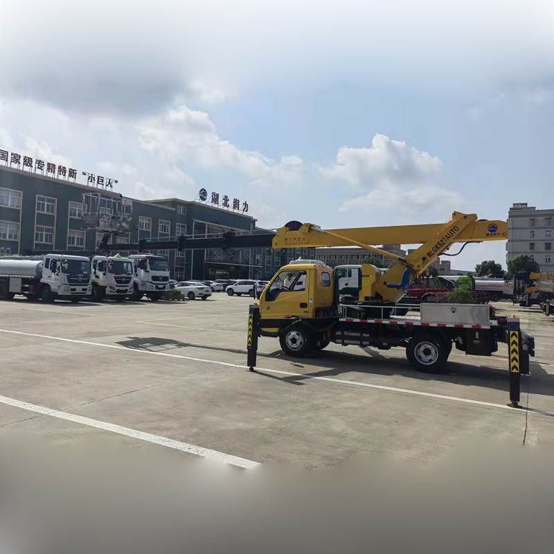 JMC 4x2 Single Row Boom Lift Bucket Truck Lifting Platform Truck Remote Control Diesel Fuel