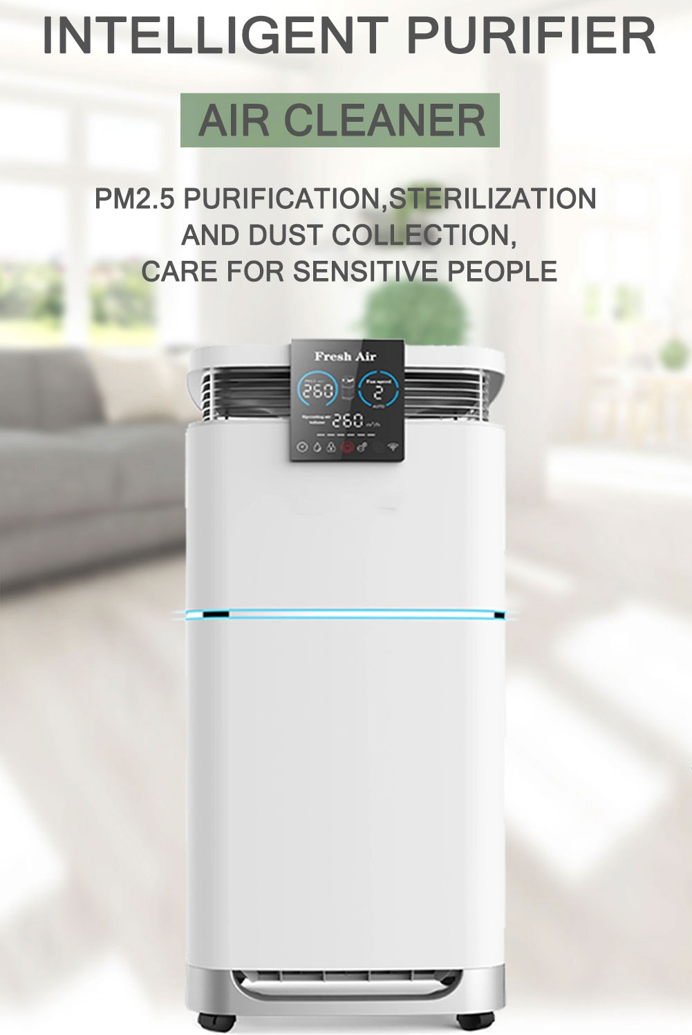RoHS Commercial Hepa Air Purifier 760m3/h Medical Air Filtration Systems
