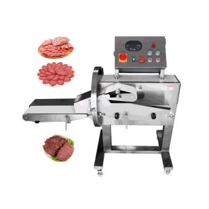 China Brand New Cooked Slicer Automatic Adjustable Meat Slicing Cutting Machine With High Quality on sale