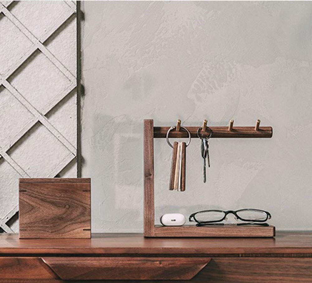 Creative decoration solid wood key holder Key Plate Perfume Tray valet tray Jewelry Dishes Wood Watch Organizer Storage Tray