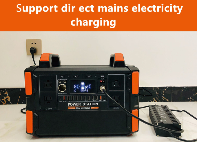 Portable 1200W Solar Power Station Must Essential Outdoor Battery Power Generator with 230V for Home Use US Plug Type