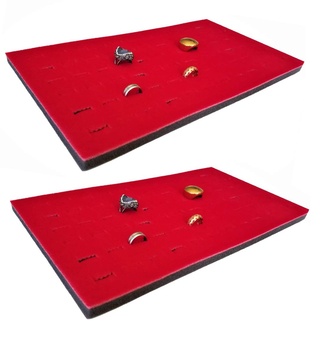 PU Velvet Foam Box Inserts Black / White , Jewelry Box Foam Protective