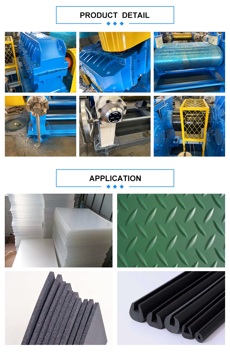XK560 Open Rubber Mixing Mill Machine 90KW Rubber Mill Mixer