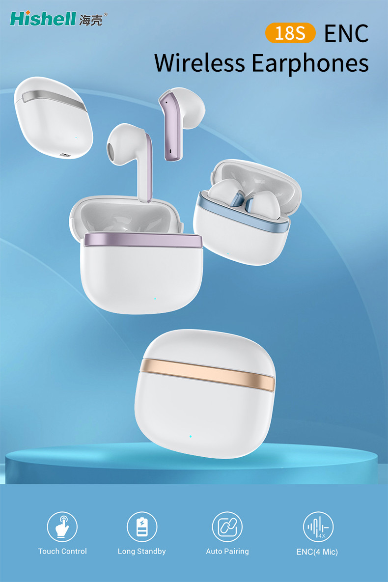 V5.1 Chipset True Wireless Stereo Earbuds TWS Hifi Noise Cancelling Earphones