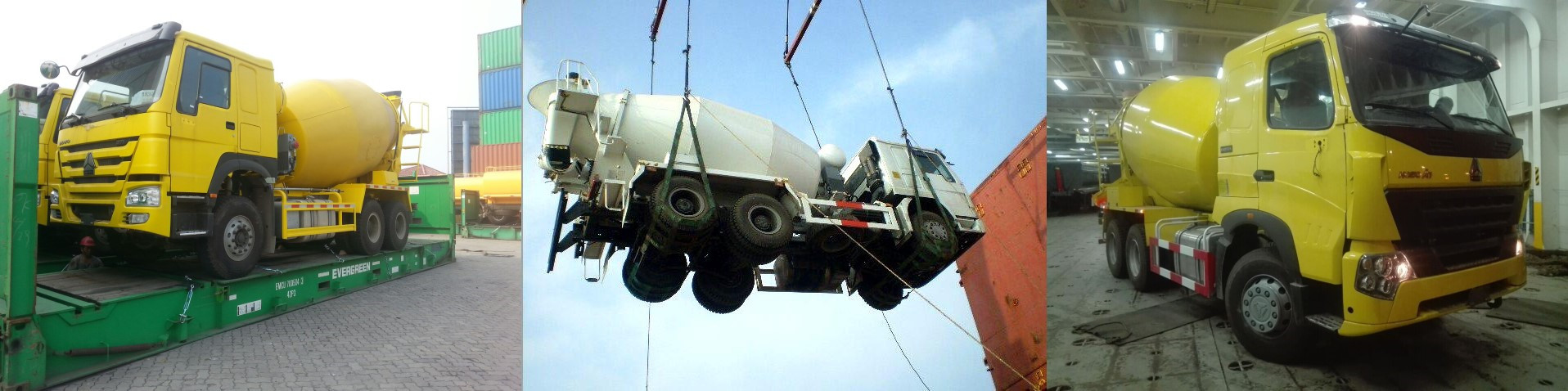 Diesel Power 25000kgs Used Howo Trucks , Used Concrete Cement Mixer Truck