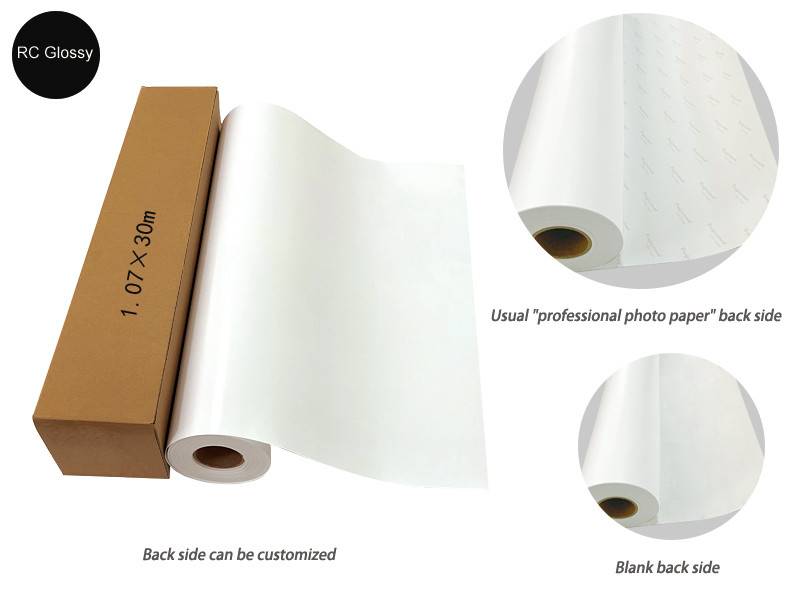42 Inch RC Resin Coated Inkjet Photo Paper Roll 200gsm vivid printing color
