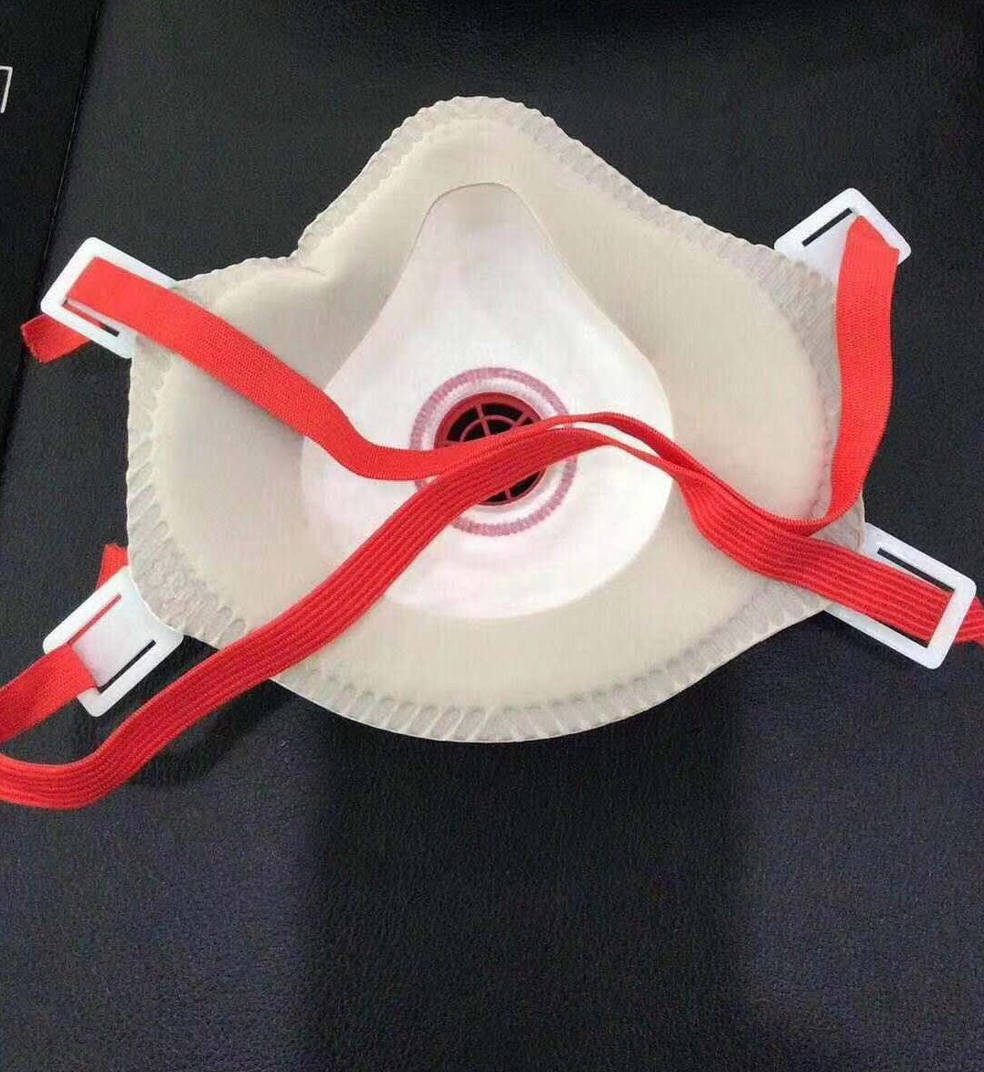 Anti Dust Head Strap Type FFP3 Face Mask With Valve