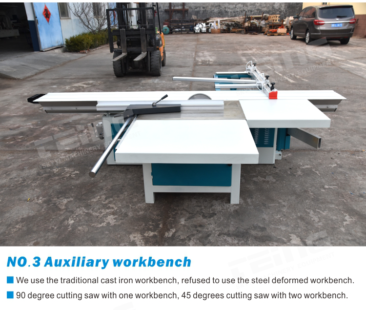 Max. Length of Workpiece 3000mm Woodworking Sliding Table Saw Machine 3000*1100*900mm
