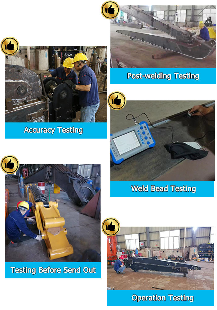 Q355B Long Reach Excavator Arm, Excavator Long Boom for CAT320 PC360 ZX490