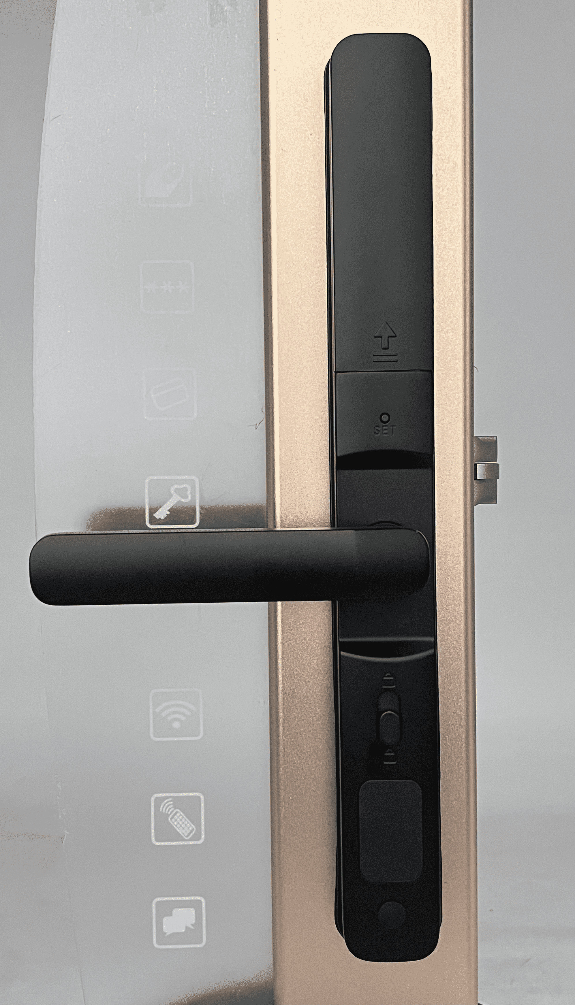 Digital Keyless Door Handle Lock / Smart Door Lock For Hotel