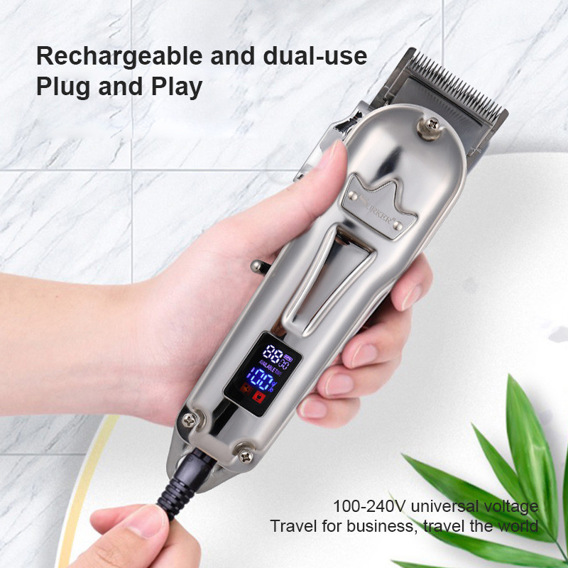 Rechargeable Adjustable Hair Trimmer Clippers 100v-240v Men Personal Care