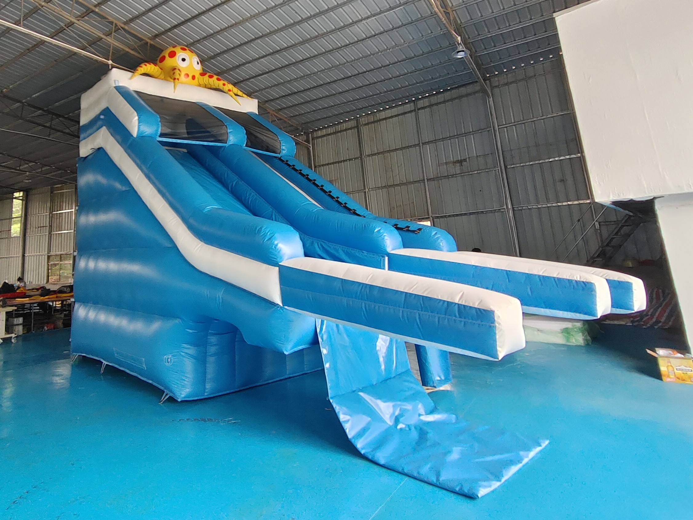 Commercial Outdoor Giant Inflatable Water Slide Octopus Cartoon Inflatable Water Slide For Kids And Adults