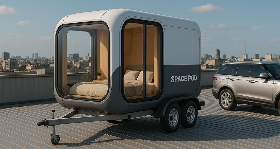 Luxury Bedroom Living Room Modern Prefab Smart Tiny Space Capsule Mobile Modular Container Capsule House Hotel