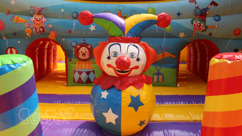10*10*7m Inflatable Play Park Bouncy Castle Monkey Circus Playground