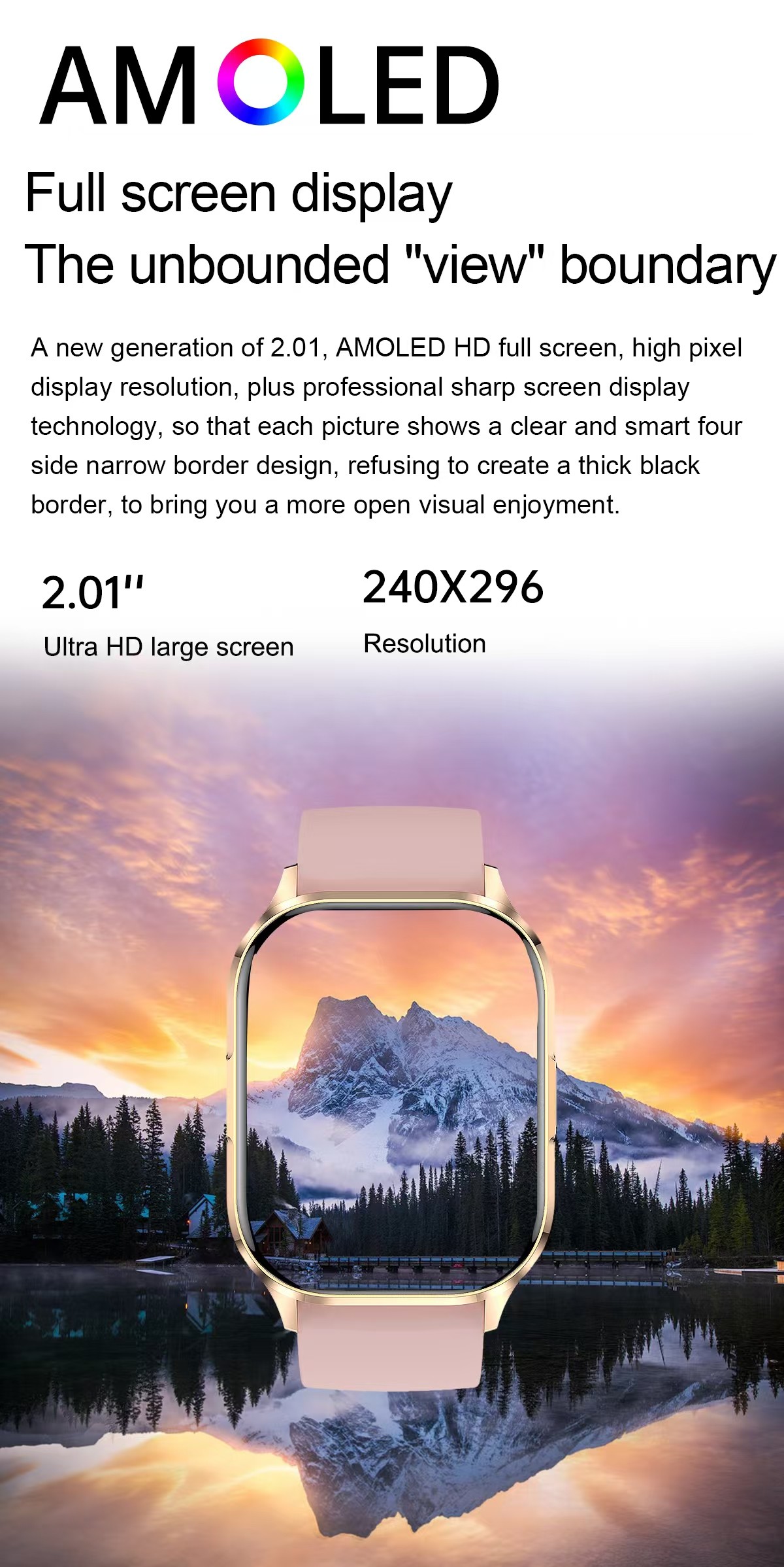 Amoled Screen Men Smart Watch HK21 2.01 inch BT Calling Smartwatch With Weather Forecast