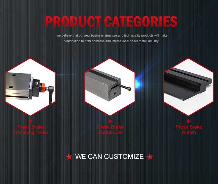 Custom Press Brake Tooling 42CrMo Cutting Edge Press Brake Die