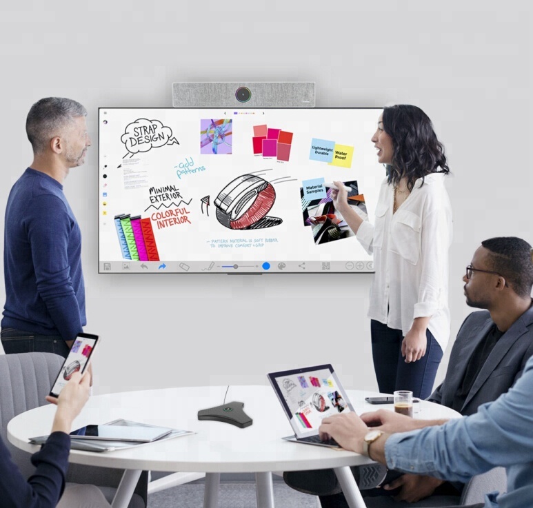Android All-in-one ultra HD 4K Camera with Microphone and Speaker USB video sound bar for video conference
