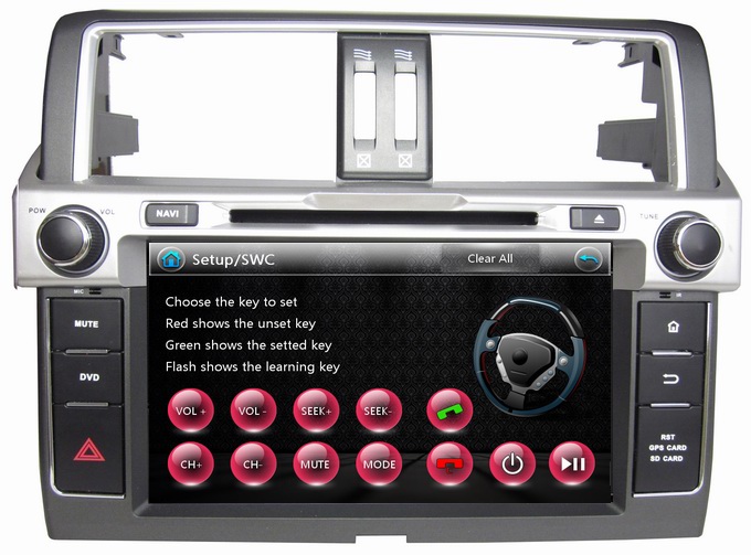 Ouchuangbo Car GPS Navi Radio System for Toyota Prado 2014 DVD Multimedia USB iPod OCB-8022A