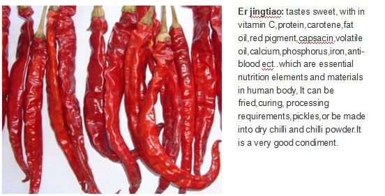 Slim Curve Sichuan Erjingtiao Pepper With Stem Hot Pot Use