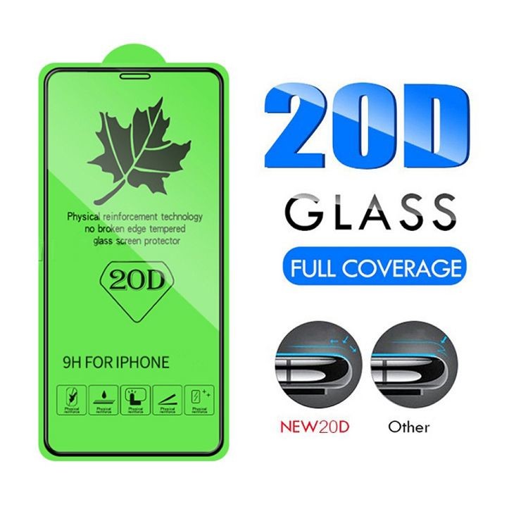 20D Curved Mobile Phone Screen Protector Tempered Glass 9H Full Coverage For Iphone 11