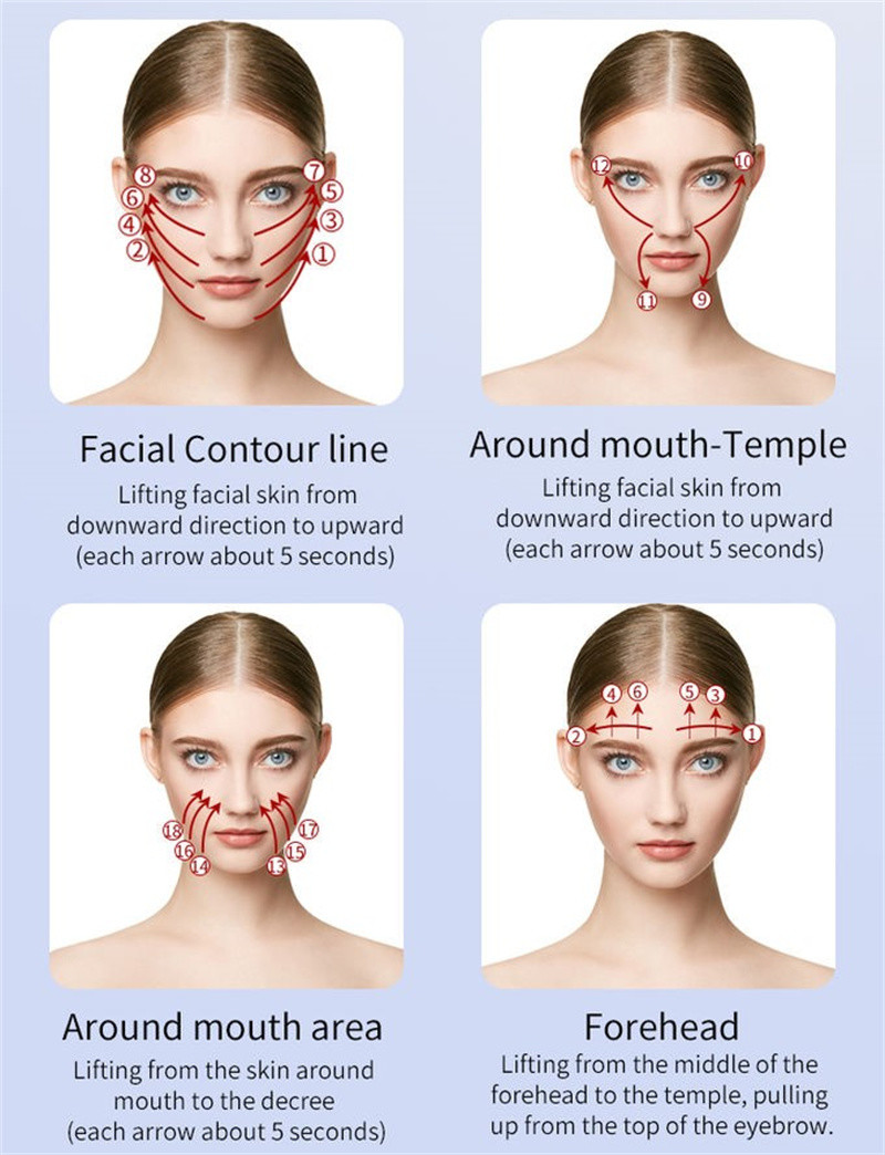 ML03B Ems Led Light Therapy Facial Cleansing Skin Tightening Radio Frequency Machine