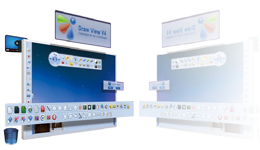 Whiteboard 102 Inch Interactive Projector Board For School Classroom From IBoard Factory