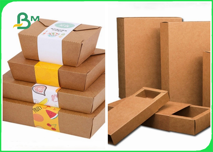 80g 100g 120g High Stiffness Brown Kraft Paper For Packing Rice 70 * 100cm