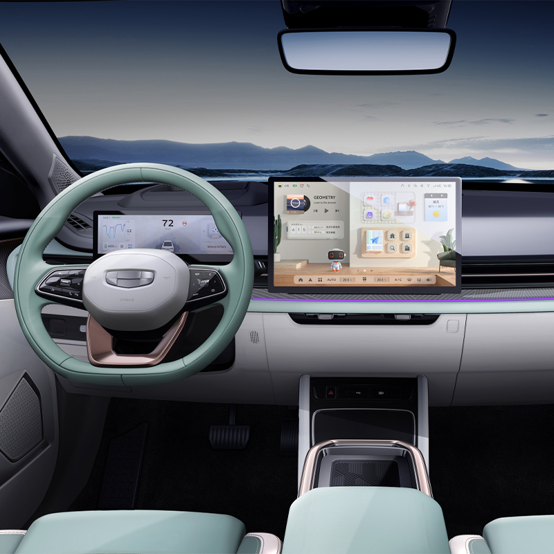 480km Range 2023 EV Electric Car Geometry G6 Design Battery Energy Auto 4-door 5-seat Body Structure