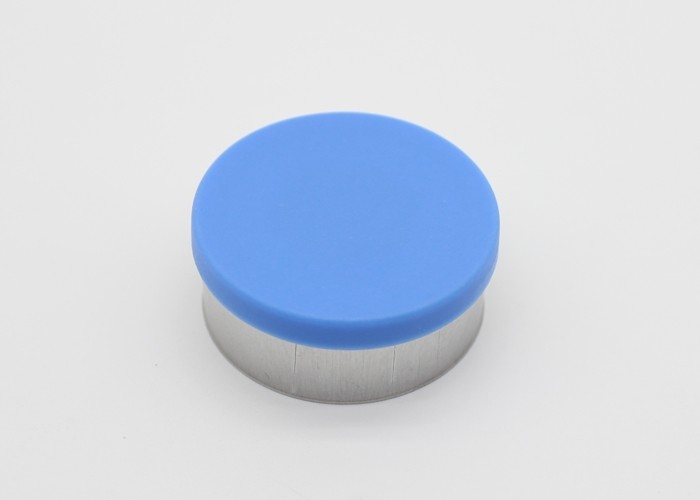 32mm Blue Infusion Medicinal Vial Caps With Ring Pull Customized Logo And Size