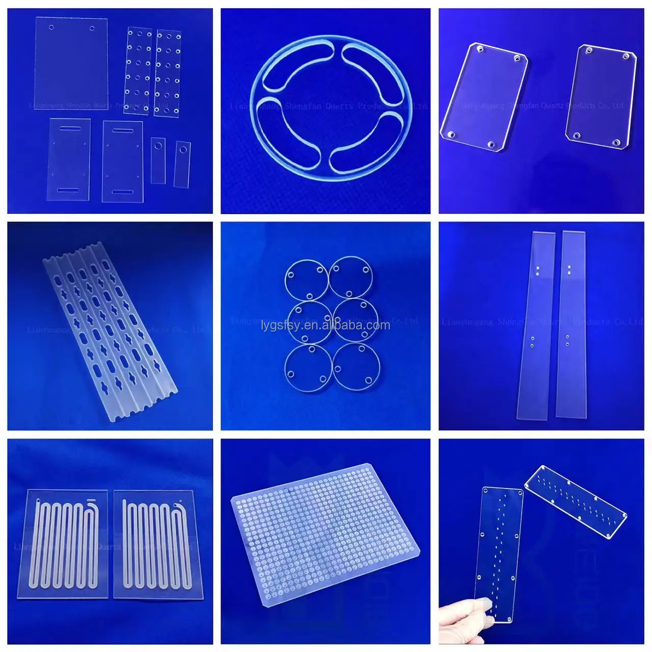 Professional Custom UV Transparent Small Size Quartz Glass Sheet