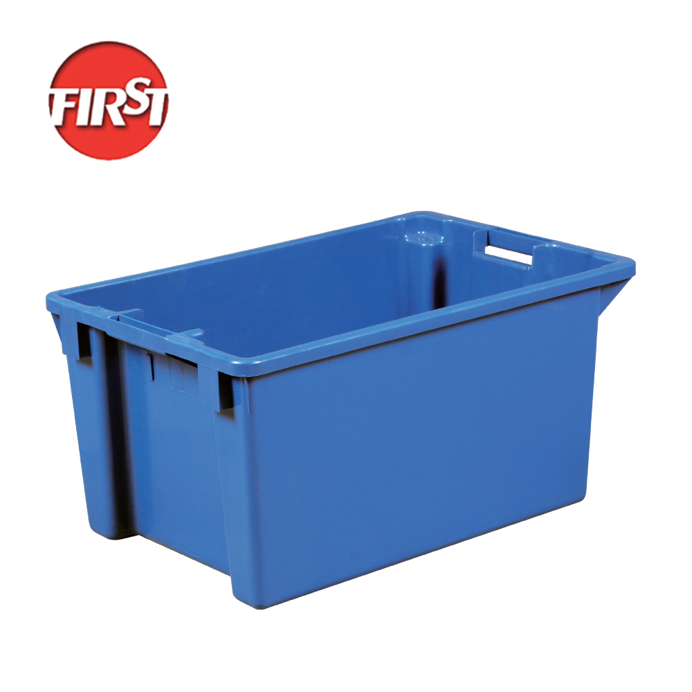 Freely Plastic Moving Box Containers Crate Soda Stackable Plastic Crate 23.6x15.7x11.8 Inch