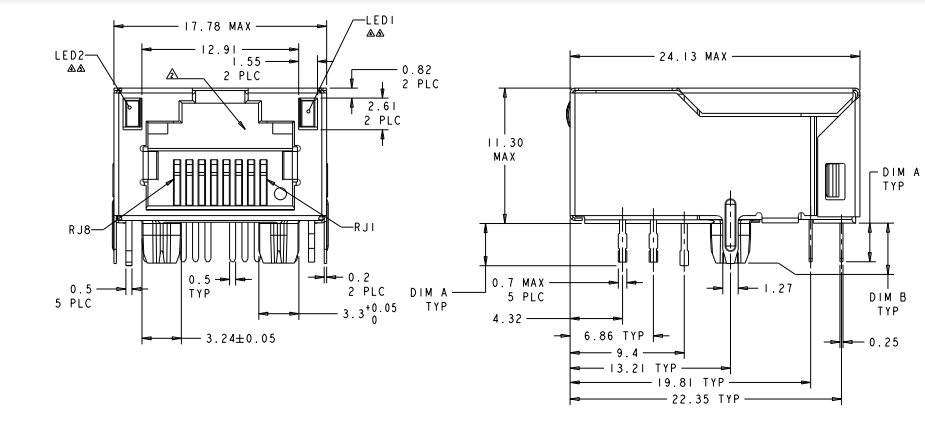 1368398-3 RJ45 Connector