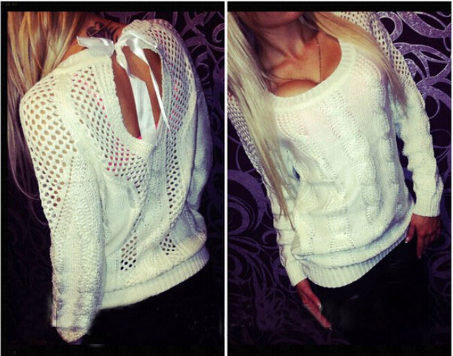 Women Sweaters And Pullovers, Casual Standard Long Sleeve O-neck Knitwear Twist Knitted Sweater